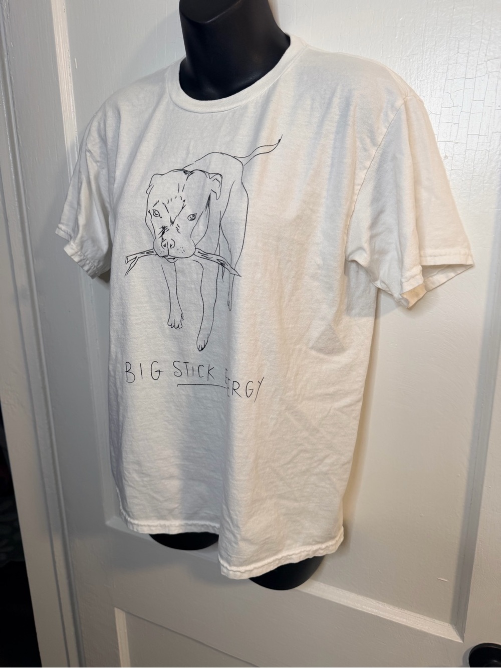 Urban Outfitters White Graphic 'Big Stick Energy' Tee - Picture 6 of 8